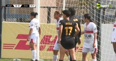 مسار يتقدم على الزمالك 1-0 بالشوط الأول ويقترب من حسم دورى الكرة النسائية – سبق 24
