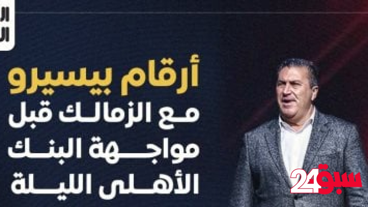 أرقام بيسيرو مع الزمالك قبل مواجهة البنك الأهلى الليلة.. إنفوجراف – سبق 24