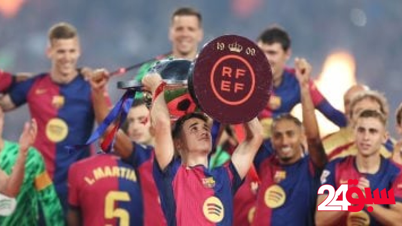 برشلونة يحتفل بلقب الدورى الإسبانى وسط جماهيره بعد الهزيمة أمام فياريال – سبق 24