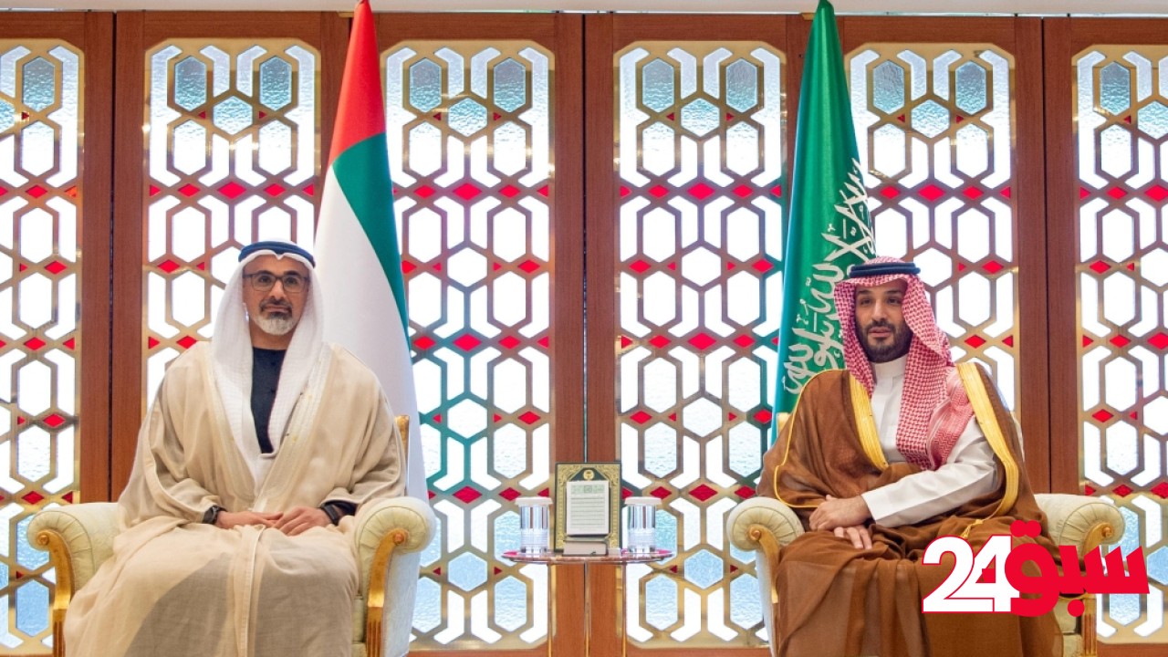 ولي العهد يستعرض مجالات التعاون المشترك مع ولي عهد أبوظبي