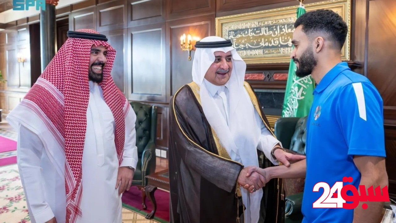 أمير تبوك يستقبل نادي نيوم بمناسبة تتويجه بلقب دوري يلو