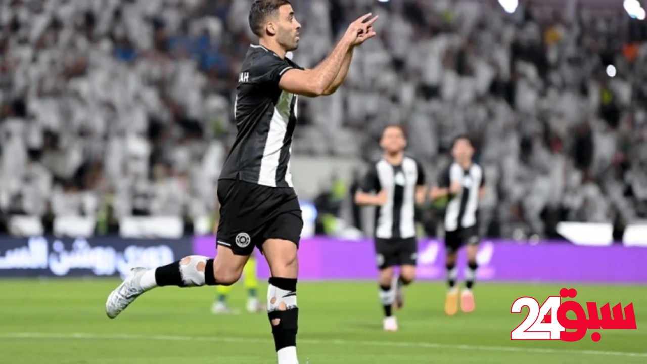 إصابة قوية لـ عبدالرزاق حمدالله في مباراة الاتحاد والشباب