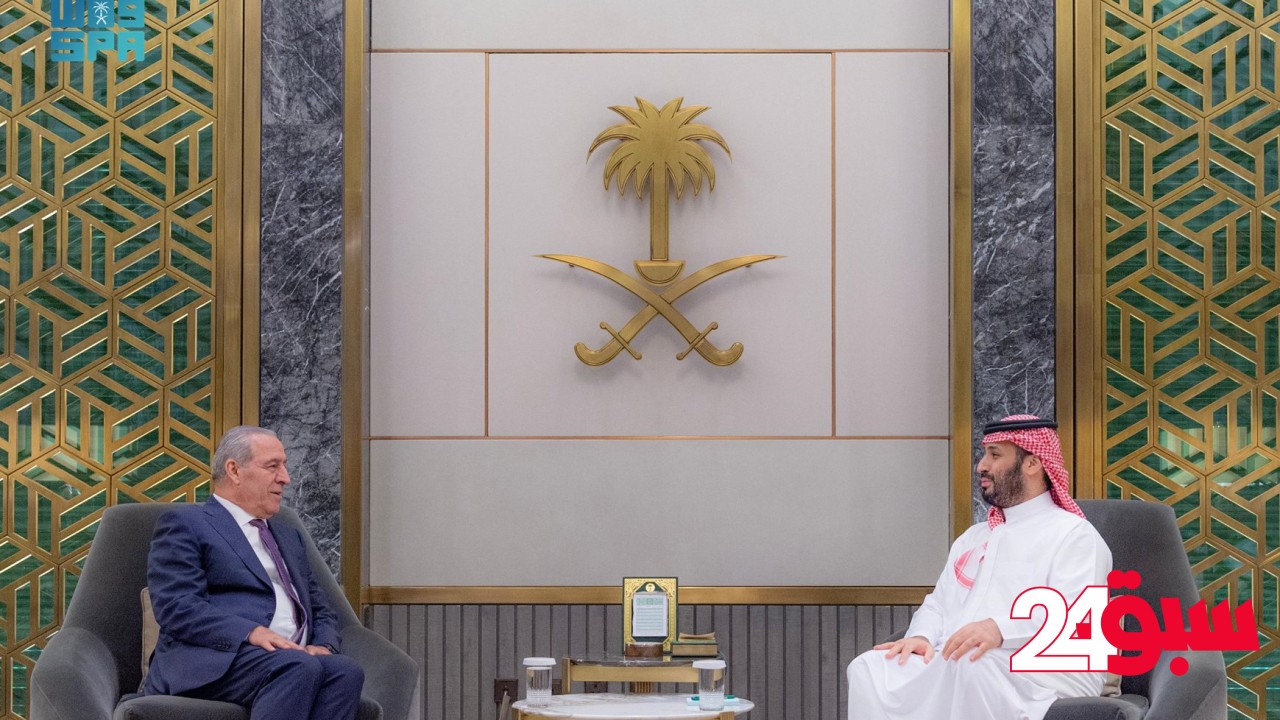 ولي العهد يستقبل نائب الرئيس الفلسطيني ويبحثان تطورات الأوضاع