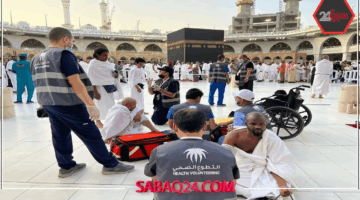 إخلاء طبي عاجل لحاج عراقي بعد تعرضه لوعكة صحية مفاجئة داخل الحرم
