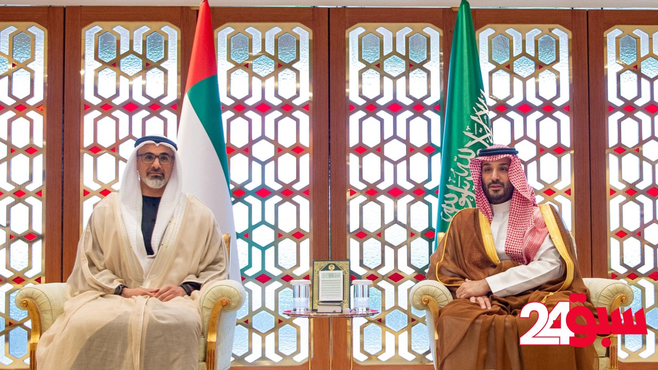 ولي العهد يلتقي ولي عهد أبوظبي